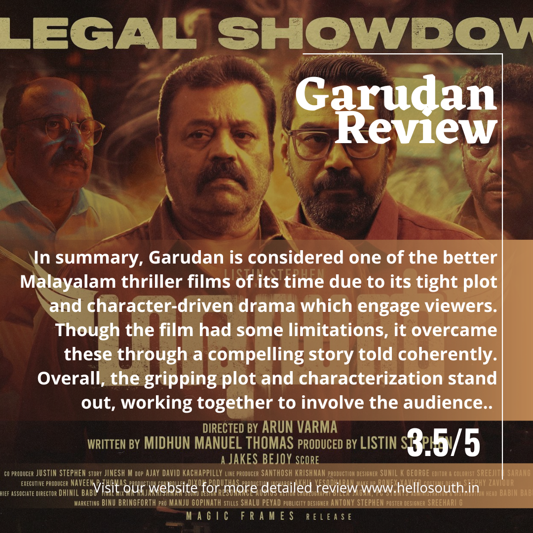 Garudan Movie Review & Analysis Hello South